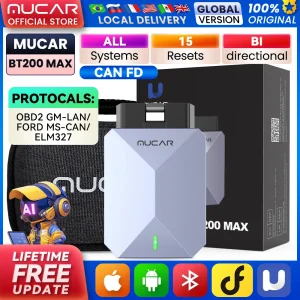 MUCAR BT200 MAX CAN FD OBD2 Scanner